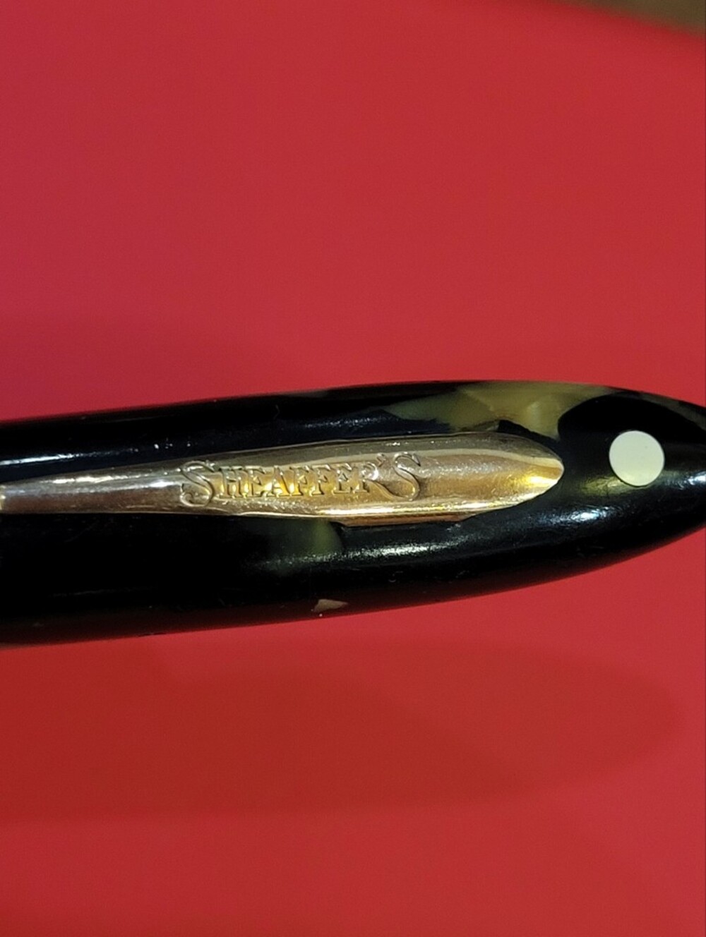 Vintage Sheaffer White Dot Balance Fountain Pen Marble Swirl Cira 1935 - Picture 3 of 8
